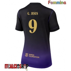 Barcelona Gabriel Jesus #9 Seconda Maglia Femmina 2026-27 Manica Corta